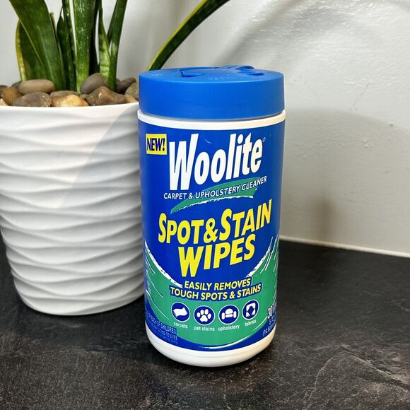 Vintage Discontinued 2000 Woolite Carpet & Upholstery Spot & Stain Wipes‎ - Picture 1 of 3